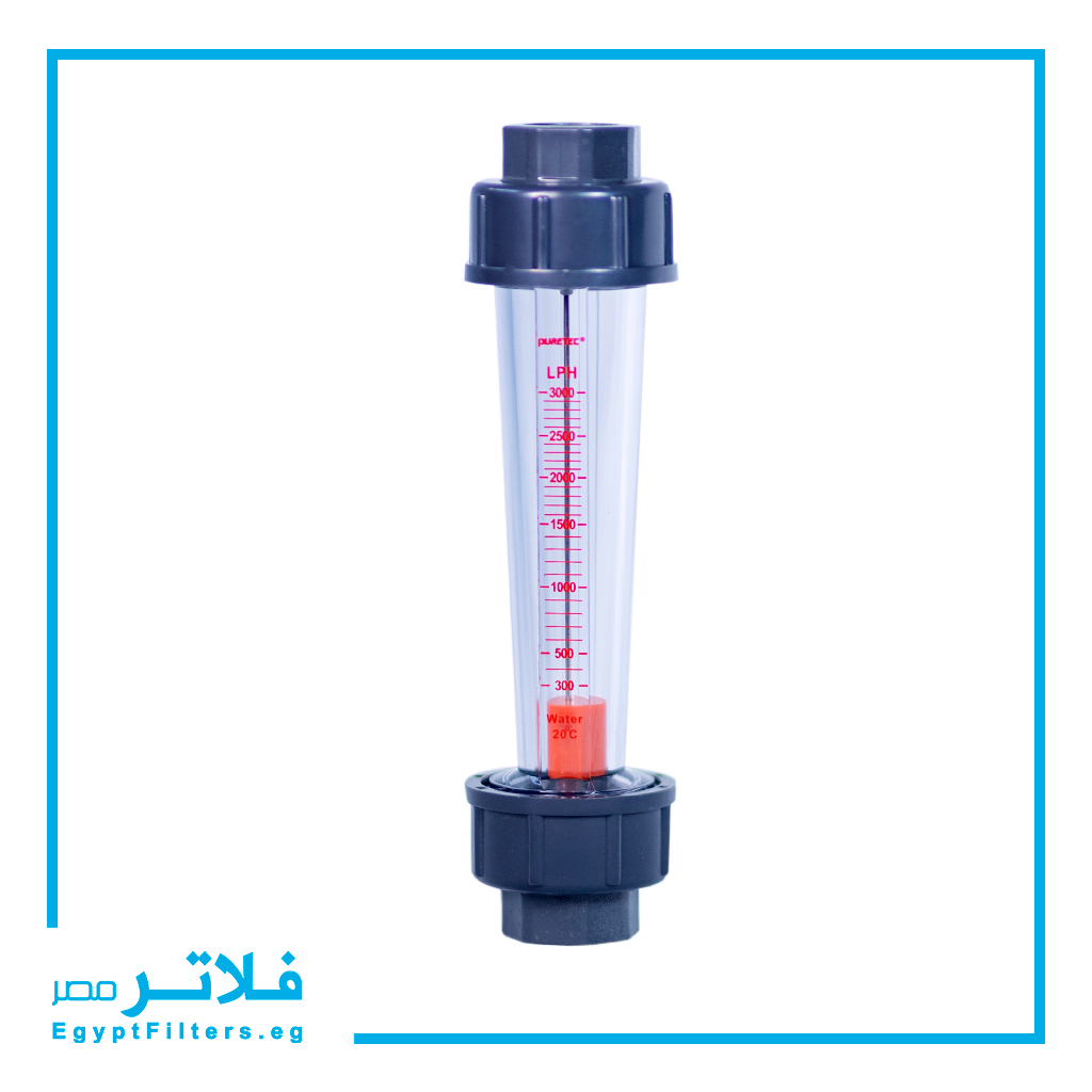 روتامتر Puretec خطي 3000 لتر/ساعة لمحطات معالجة المياه - In-line rota Meter